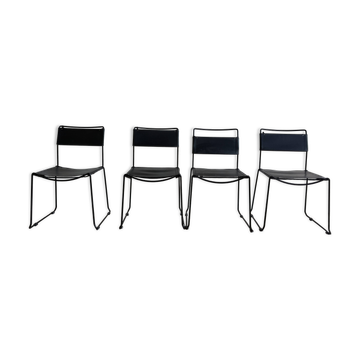 Lot of 4 Giandomenico Belotti dining chairs.