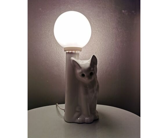 Lampe Chat En Ceramique Vintage Des Annees 80 Selency Lampe Chat En Ceramique Vintage Des Annees 80 Selency