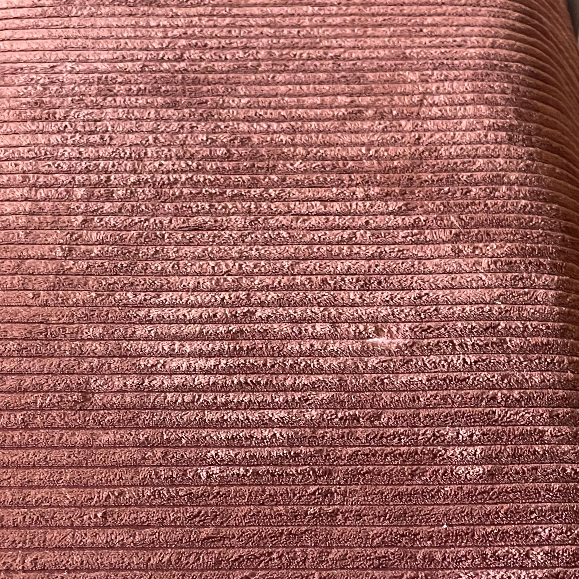 Terracotta corduroy straight sofa