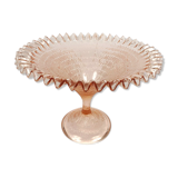 Large cut in molded crystal of pink color