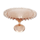 Coupe en cristal moulé de couleur rose