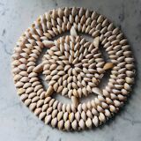 Trivet made of seashells