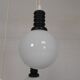 Lampe suspendue Cascade avec 5 boules en verre blanc, années 70
