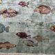 Oriental rug 200 x 300 cm - fish pattern