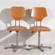 Vintage office chairs (c.1950). Set of 6 office chairs