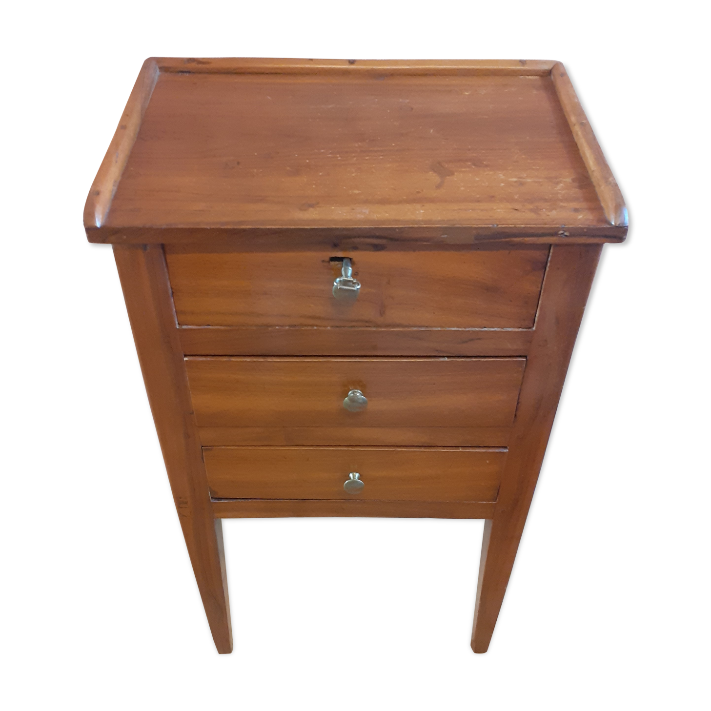 Piece of furniture in blond walnut, 3 drawers, very good condition