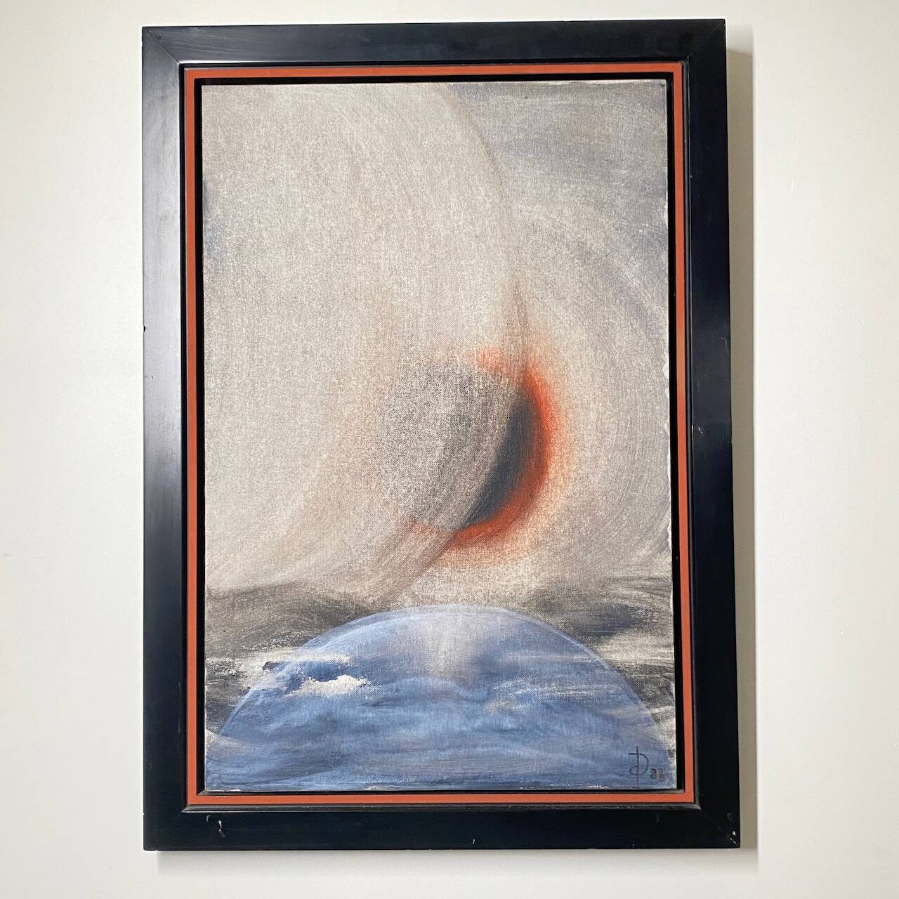 Modern painting by isabelle de duve - utopie 'peut-être' - 1988