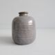 Vase in blau braun, Mid Century Keramik, bauchige Blumenvase