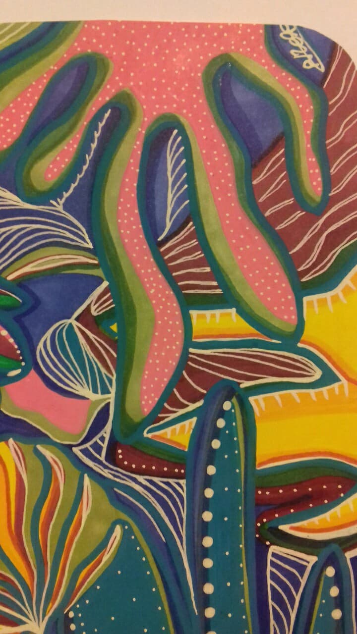 "Corail" illustration painting