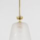 Brass Crown Pendant Light in Gio Ponti Style, Mid-Century, Italy, 1950s