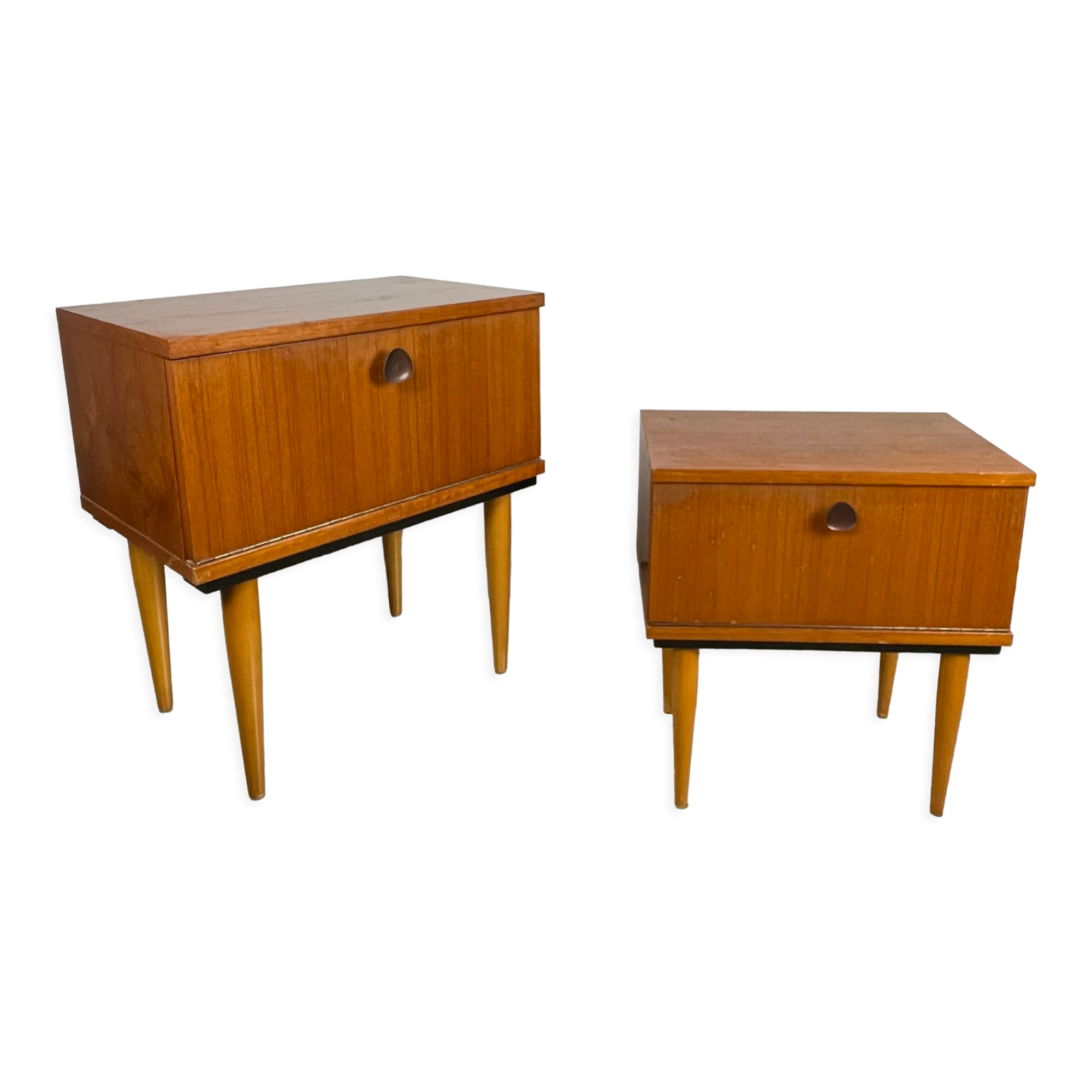 Pair of Scandinavian bedsides