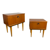 Pair of Scandinavian bedsides
