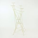 Large Mid Century Steel Plant Holder Stand, Czechoslovakia 1960s