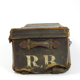 Vintage antique leather suitcase