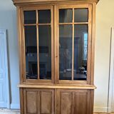 Glass sideboard unit with 2 bodies