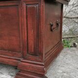 Old walnut chest of drawers, late nineteenth century