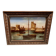 painting fixed under glass port of La Rochelle 19th century