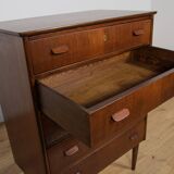 Mid-Century Teak Dresser, Denmark, 1960s