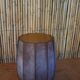 Brown frosted glass vase