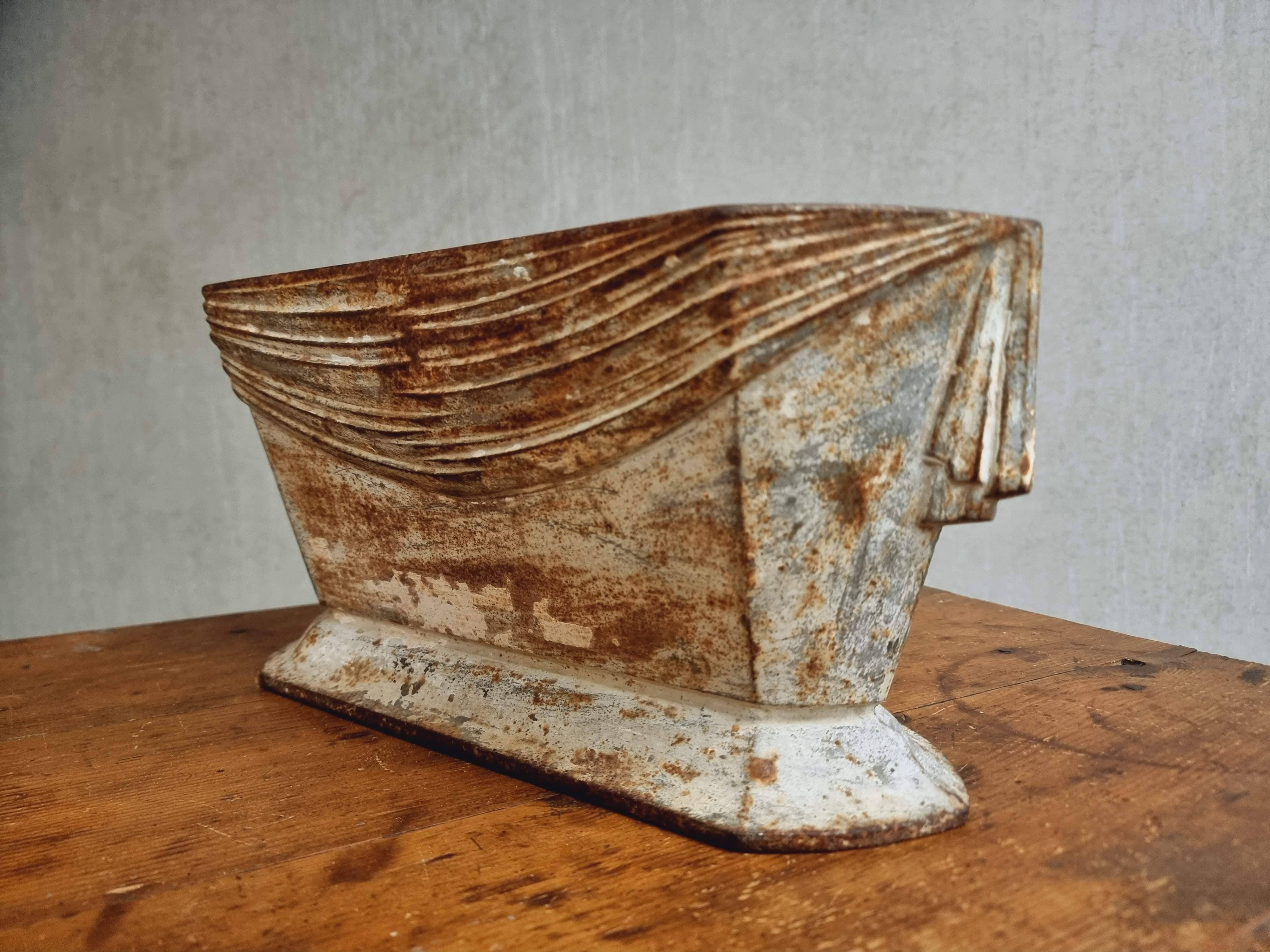 Antique cast iron jardinière French Art Nouveau