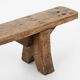 Decorative wooden low bench, France ca. 1850