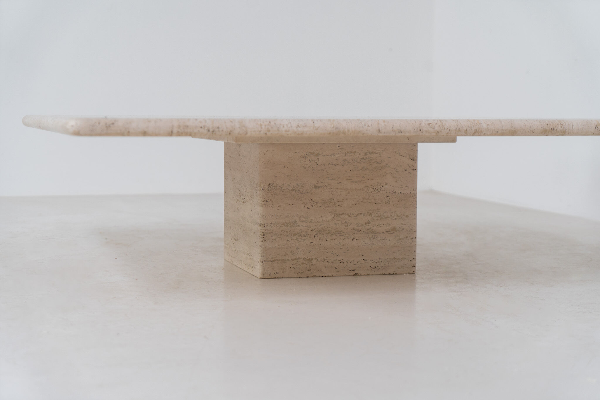 XL travertine coffee table
