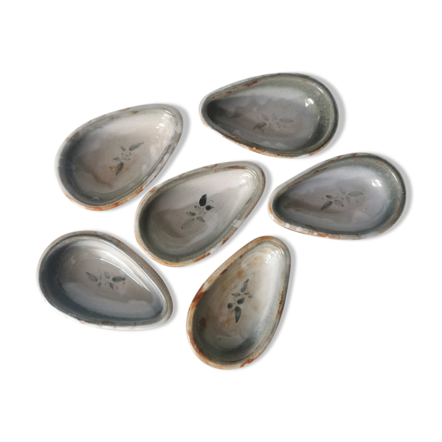 Glazed sandstone avocado cups ponce sur loir