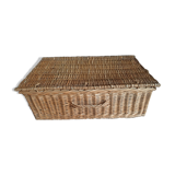 Antique wicker trunk