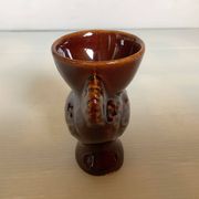 Coquetier poule marron royal keramiek