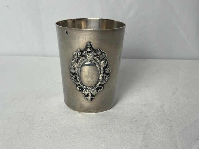 Silver timpani hallmark Minerva late nineteenth