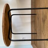 Wood and metal round bass table