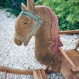 Child rocking horse wooden