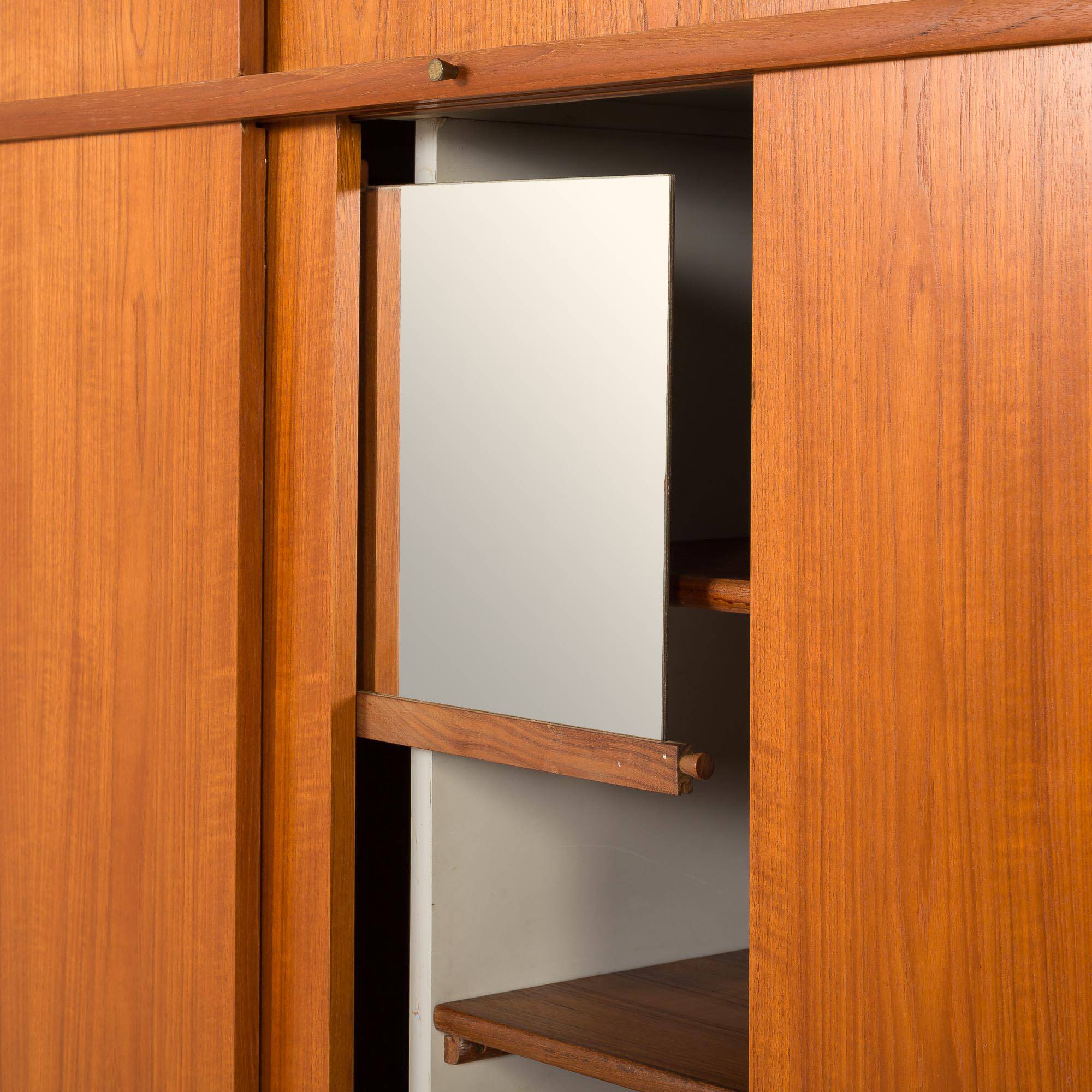 Melvin Mikkelsen extra large wardrobe in teak, Denmark 1960s