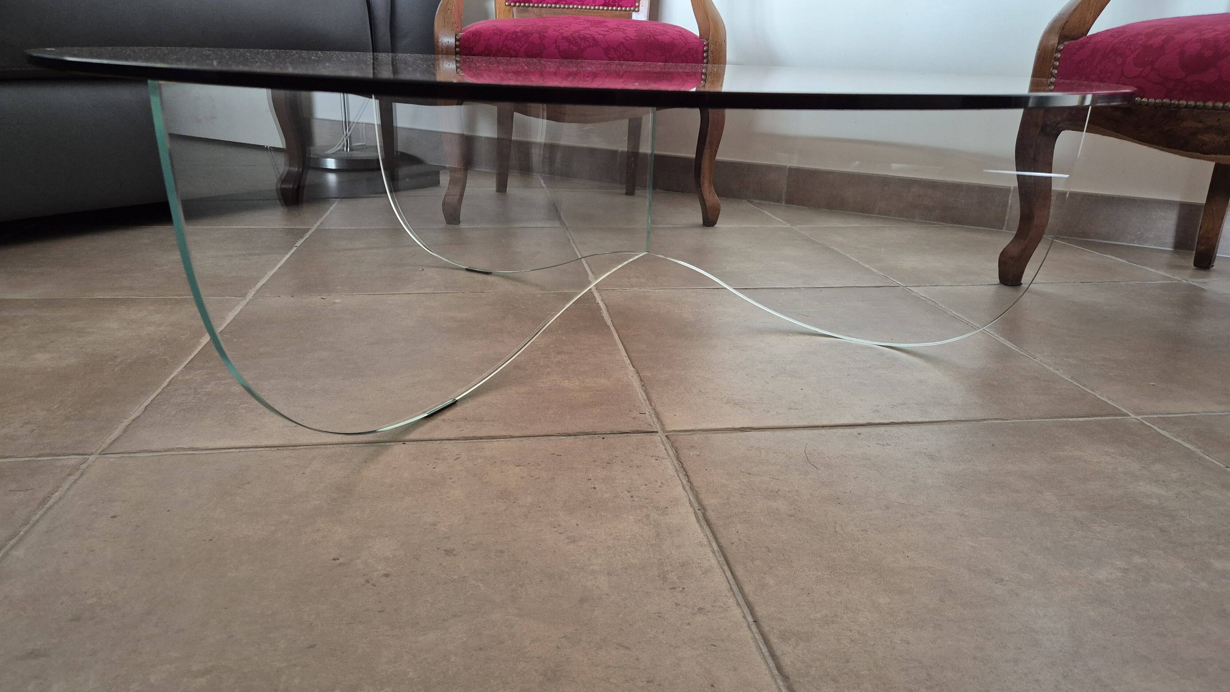 Smoked glass coffee table