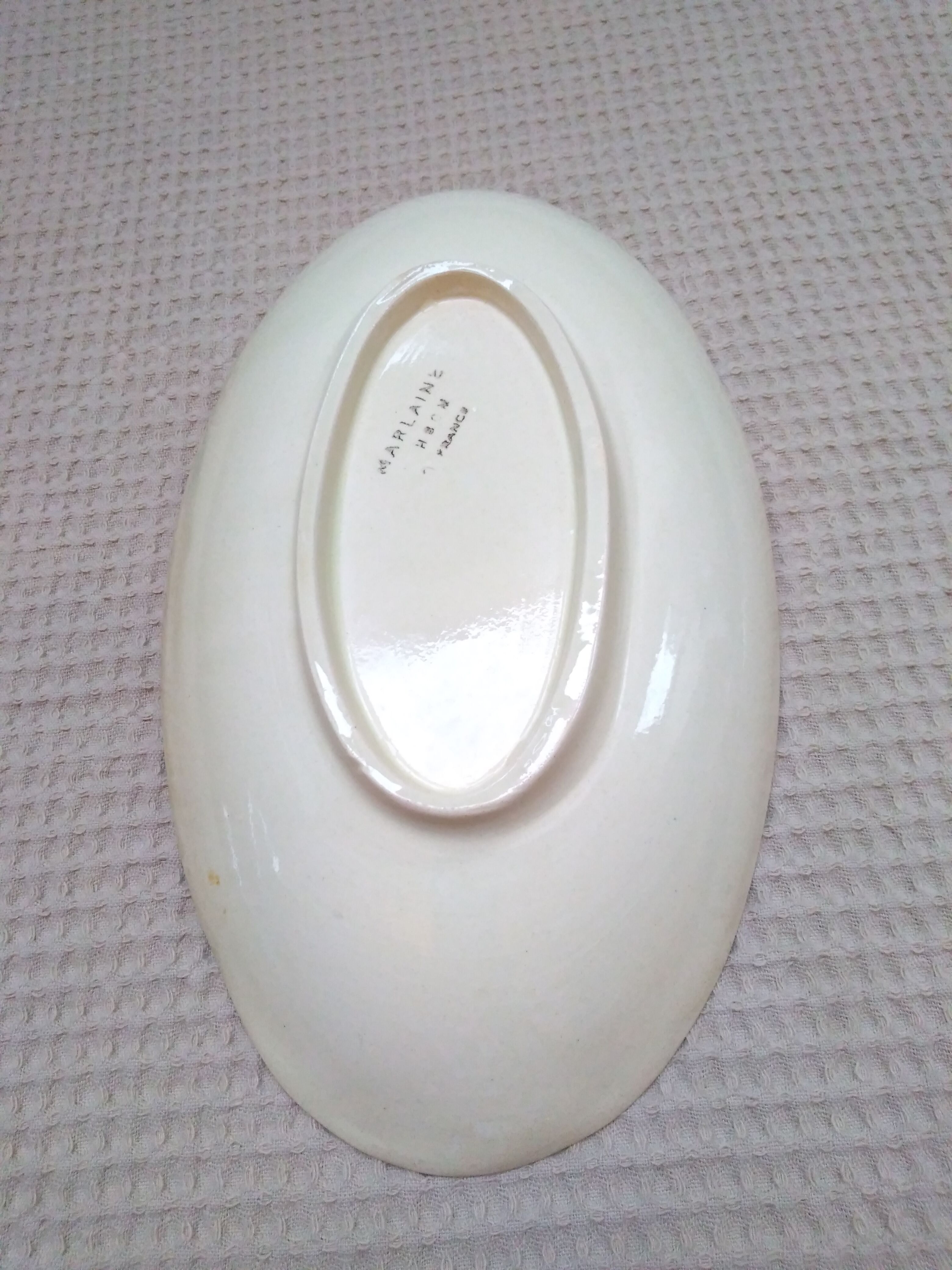 Vintage oval dish Choisy-le-Roy