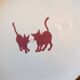 Set of 5 vintage dessert plates from Lunéville.