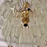 Venini Triedi Crystal Chandelier 1970