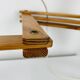 Vintage Ikea pine accordion folding wall lamp, 1980s