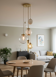 Amber and opaline Murano glass suspension cascade