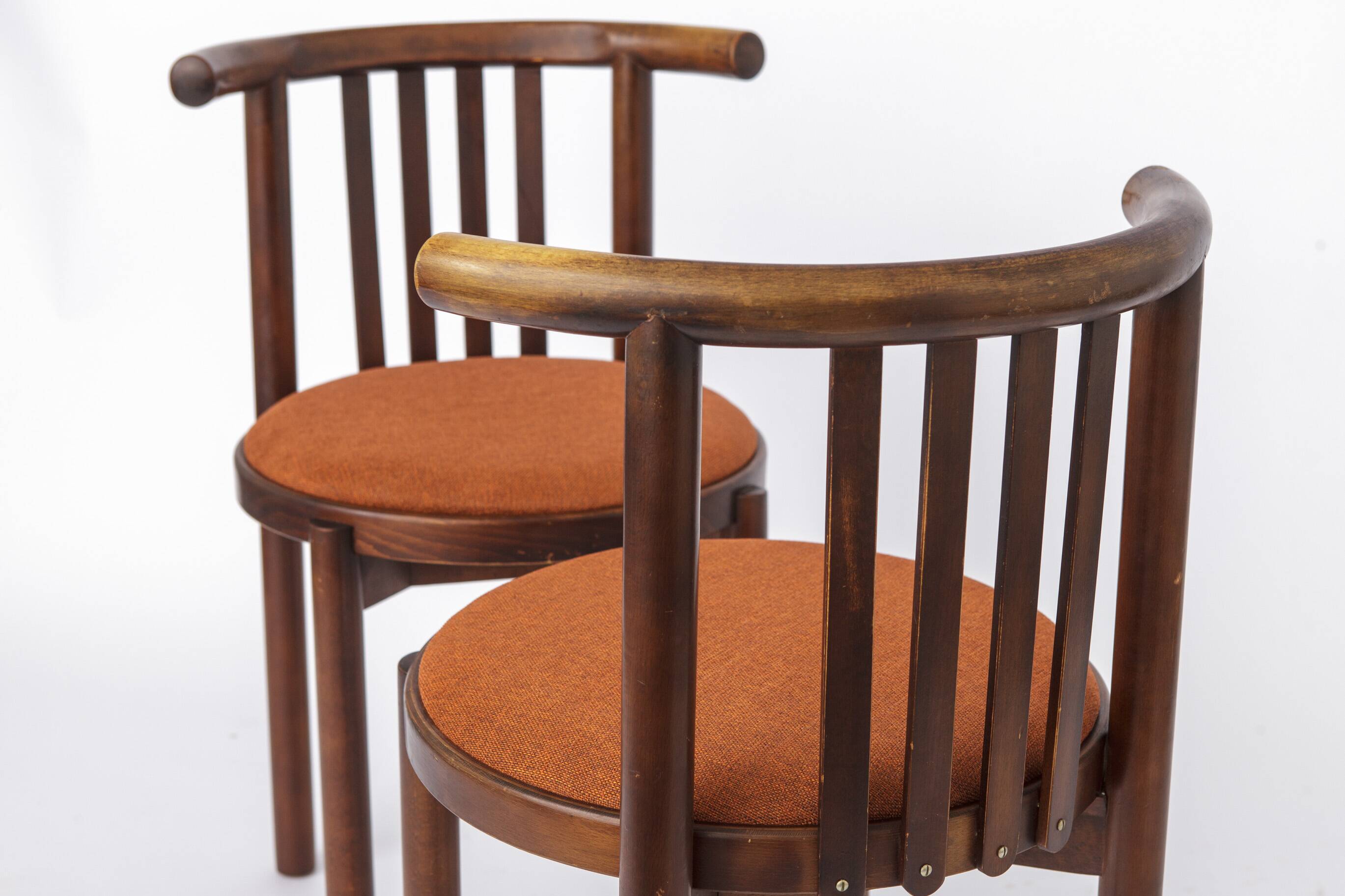5 Bentwood Chairs 1950s, Vintage Beech Wood Chairs, Mid Century Dining