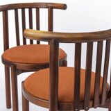 5 Bentwood Chairs 1950s, Vintage Beech Wood Chairs, Mid Century Dining