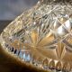 Vintage glass lampshade pendant light - tableware collection -