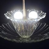 Art Deco pendant light Murano glass by Barovier, 1950