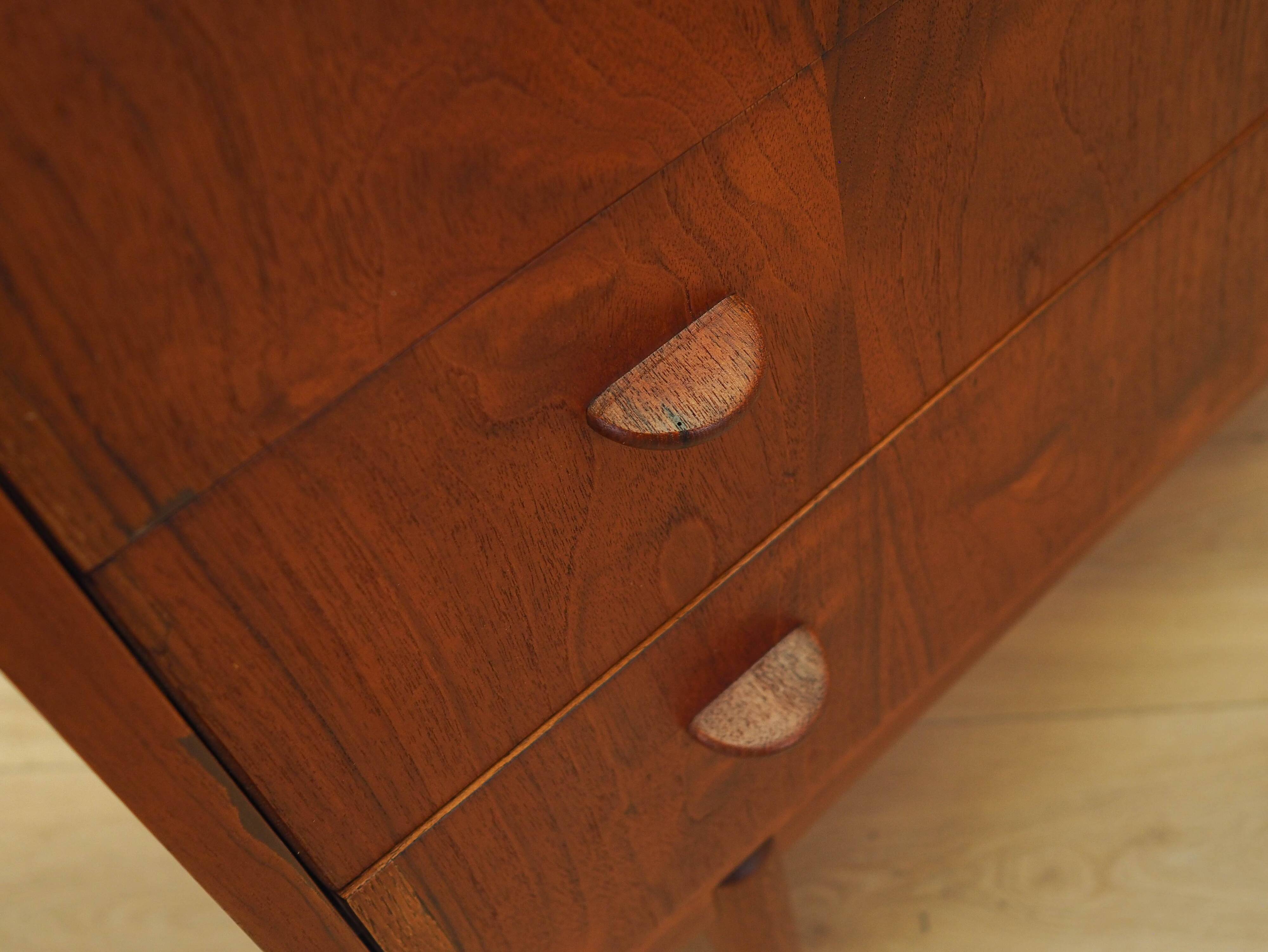 Bureau secrétaire en teck, design danois, années 1970, fabricant : AG Spejl Kobberbes