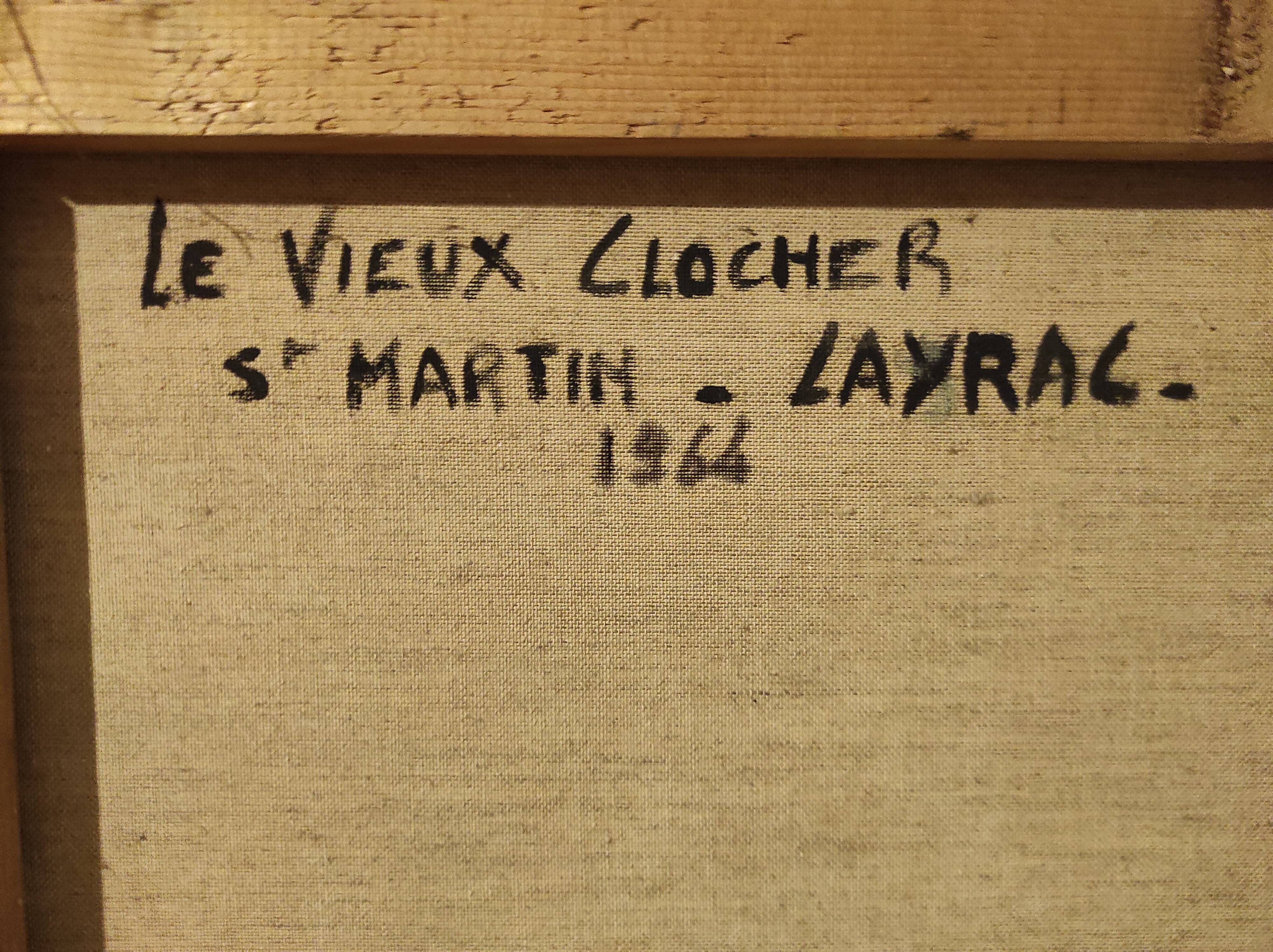 French vintage oil painting on canvas, signed A. Lahour, 1964