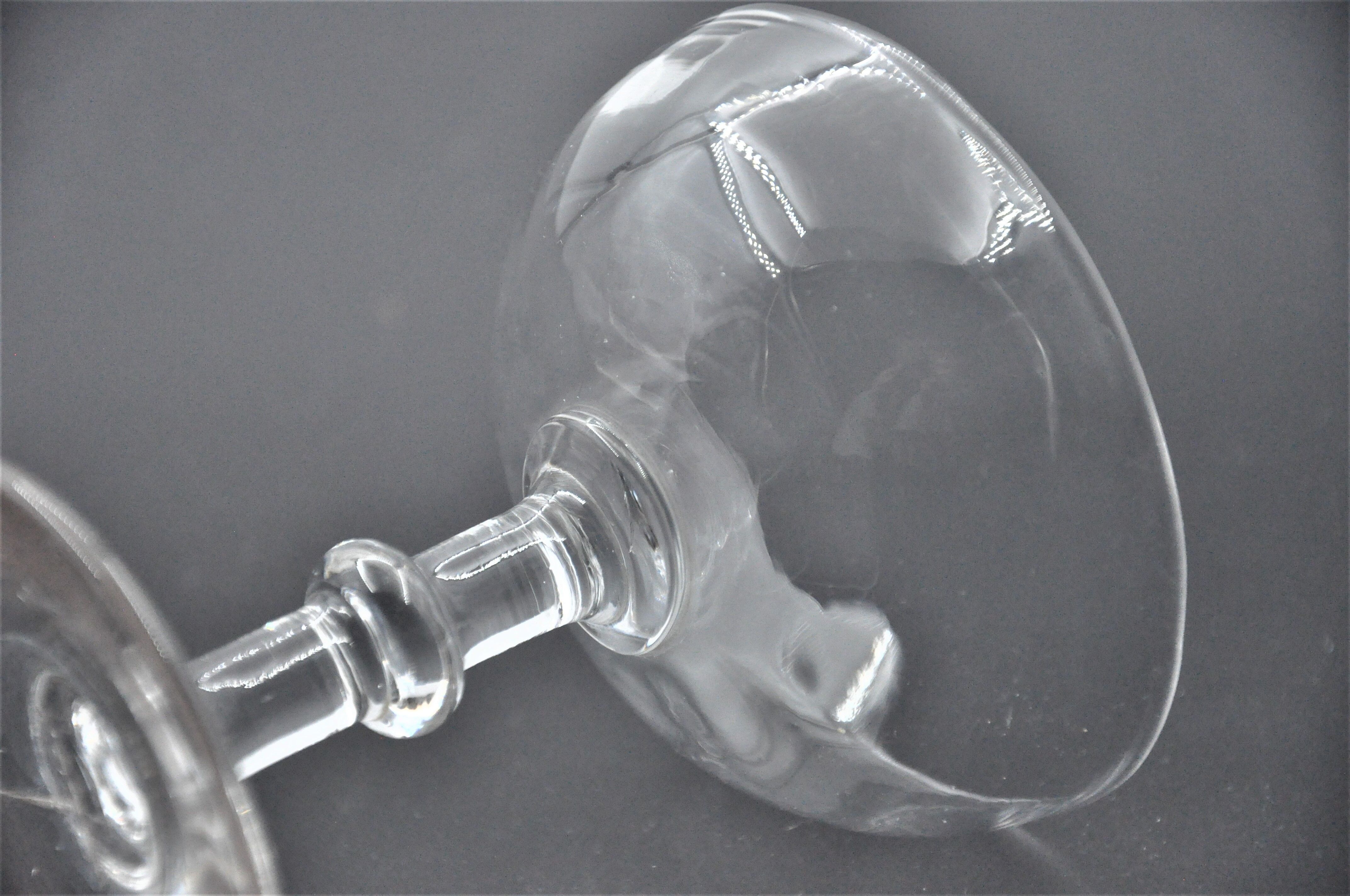 Old service of 6 champagne glasses - crystal or glass - tableware