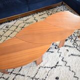 Modular petal coffee table in 3 parts