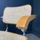 Set of 4 stackable vintage Marcel Breuer style armchairs, made in Italy, 1970s