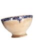 Old bowl in blue and white ironstone