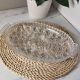 Crystal aperitif plate